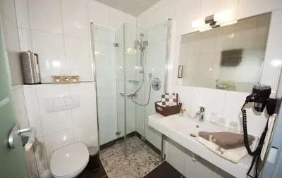 Ein Badezimmer in der Unterkunft Pension Alexandra