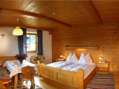 Ein Bett oder Betten in einem Zimmer der Unterkunft Hacklhof