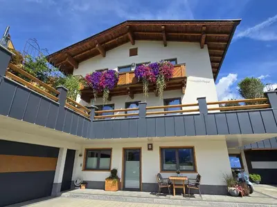 Ein Balkon oder eine Terrasse in der Unterkunft Ferienwohnung Glockenblume