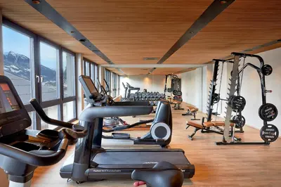 Das Fitnesscenter und/oder die Fitnesseinrichtungen in der Unterkunft Gasthof Hotel Post