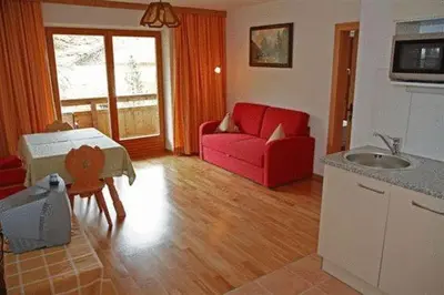 Küche/Küchenzeile in der Unterkunft Appartements Strobl