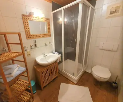 Ein Badezimmer in der Unterkunft Wexhaus