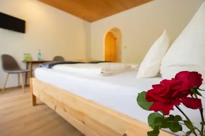 Ein Bett oder Betten in einem Zimmer der Unterkunft Biolandhaus Seethaler