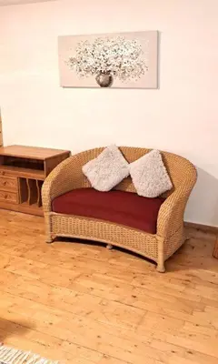 Ein Sitzbereich in der Unterkunft Landhaus Lindner Appartements