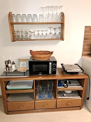 Küche/Küchenzeile in der Unterkunft Landhaus Lindner Appartements