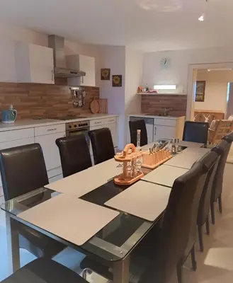 Küche/Küchenzeile in der Unterkunft Landhaus Lindner Appartements