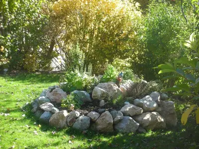 Ein Garten an der Unterkunft Stangleggerhof