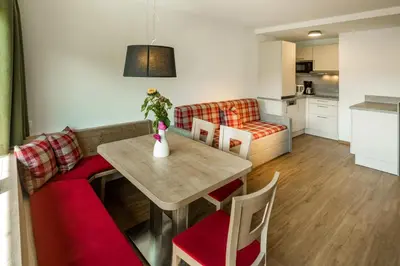 Küche/Küchenzeile in der Unterkunft Appartements Hubenhof