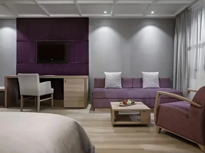 Ein Sitzbereich in der Unterkunft Schwarzer Adler Kitzbühel - Adults Only