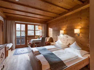 Ein Bett oder Betten in einem Zimmer der Unterkunft Hotel Gasthof Blaue Quelle