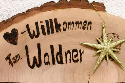 Ein Zertifikat, Auszeichnung, Logo oder anderes Dokument, das in der Unterkunft Haus Waldner ausgestellt ist