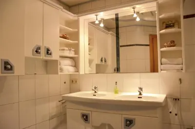 Ein Badezimmer in der Unterkunft Bichlerhof
