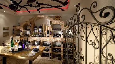 Getränke in der Unterkunft Hotel Wiesenegg