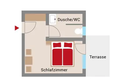 Grundriss der Unterkunft Herzl Hof