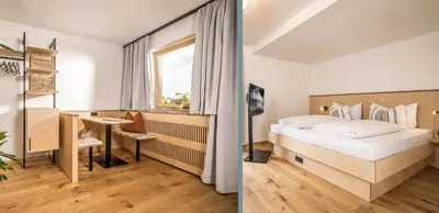 Ein Bett oder Betten in einem Zimmer der Unterkunft Waldruh