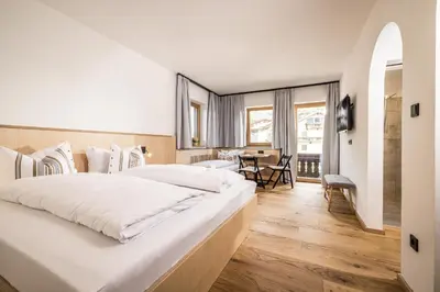 Ein Bett oder Betten in einem Zimmer der Unterkunft Waldruh