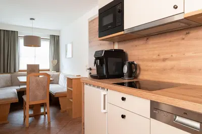 Küche/Küchenzeile in der Unterkunft Appartements Kendler