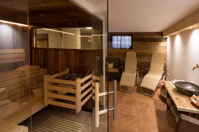 Ein Sitzbereich in der Unterkunft Appartements Kendler