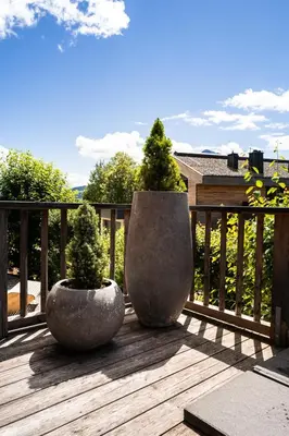 Ein Balkon oder eine Terrasse in der Unterkunft KaiserMoments