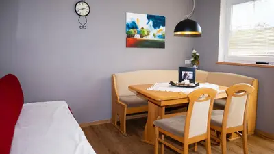 Ein Sitzbereich in der Unterkunft Appartement Alexandra