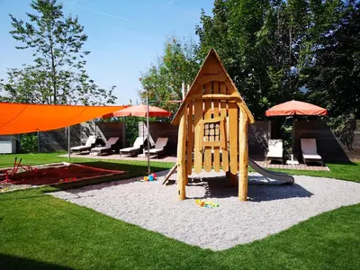 Ein Kinderspielbereich in der Unterkunft Hotel Babymio