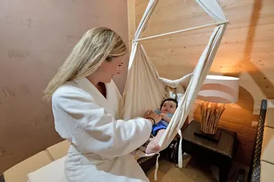 Ein Bett oder Betten in einem Zimmer der Unterkunft Hotel Babymio