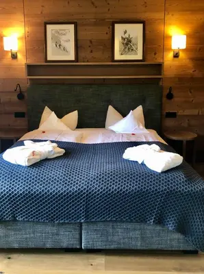 Ein Bett oder Betten in einem Zimmer der Unterkunft Hotel Babymio
