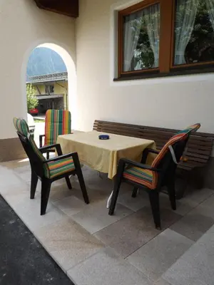 Ein Sitzbereich in der Unterkunft Landhaus Rauch