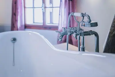 Ein Badezimmer in der Unterkunft AlpenOase Sonnhof