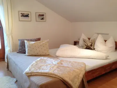 Ein Bett oder Betten in einem Zimmer der Unterkunft Apartment Theresia