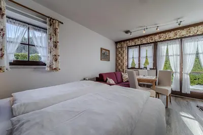 Ein Bett oder Betten in einem Zimmer der Unterkunft Haus Hammerer
