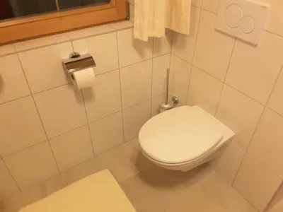Ein Badezimmer in der Unterkunft Steinwandhütte