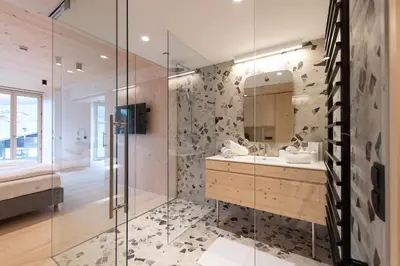Ein Badezimmer in der Unterkunft Mari Pop Hotel