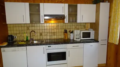 Küche/Küchenzeile in der Unterkunft AlpinResort DerBacherhof
