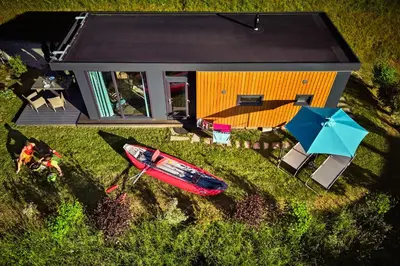 Ein Garten an der Unterkunft Campingresort Seeblick Toni