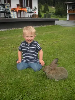 Kinder, die in der Unterkunft Riedlhof übernachten
