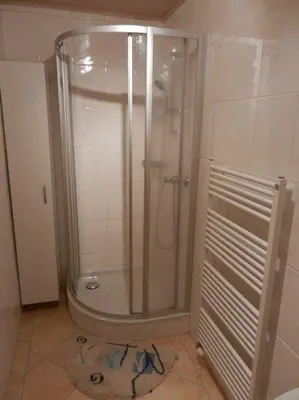 Ein Badezimmer in der Unterkunft Riedlhof