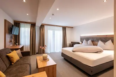 Ein Bett oder Betten in einem Zimmer der Unterkunft Gasthof Aschenwald