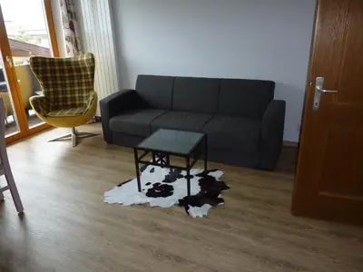 Ein Sitzbereich in der Unterkunft Apartment Christoph
