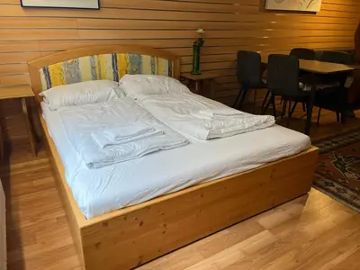 Ein Bett oder Betten in einem Zimmer der Unterkunft Appartements Alpin