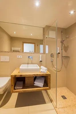 Ein Badezimmer in der Unterkunft Lifesport Hotel Hechenmoos