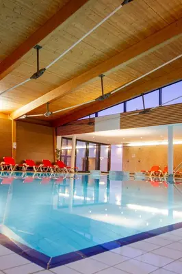 Der Swimmingpool an oder in der Nähe von Bruggerhof - Camping, Restaurant, Hotel
