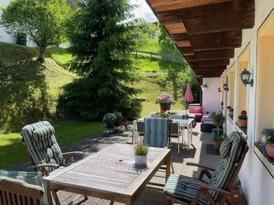 Ein Garten an der Unterkunft Casa Montana
