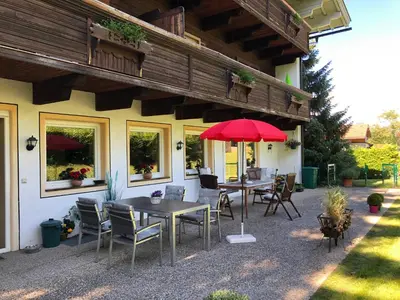 Ein Garten an der Unterkunft Casa Montana