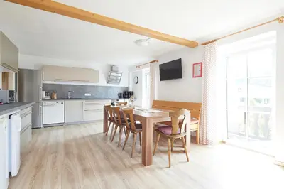 Küche/Küchenzeile in der Unterkunft Gästehaus Kulmer