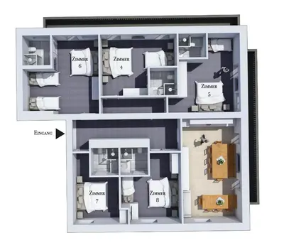 Grundriss der Unterkunft Gästehaus Kulmer