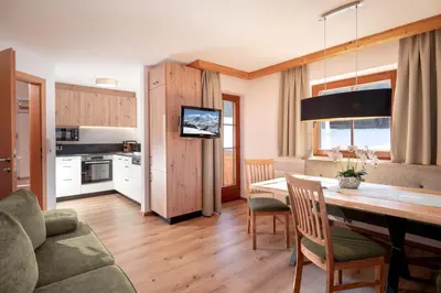 Küche/Küchenzeile in der Unterkunft Activ Wellness - Appartement Schermerhof