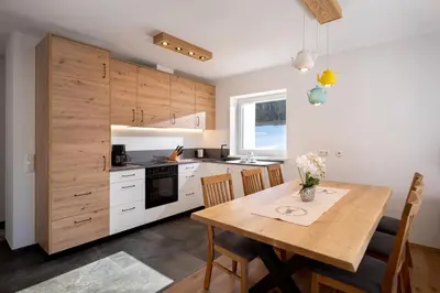 Küche/Küchenzeile in der Unterkunft Activ Wellness - Appartement Schermerhof