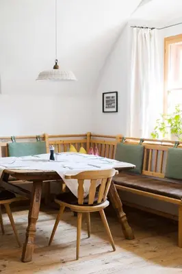 Ein Sitzbereich in der Unterkunft Gasthof Weyerhof