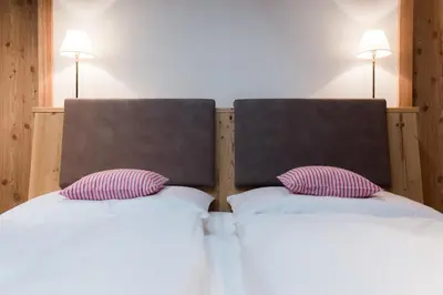 Ein Bett oder Betten in einem Zimmer der Unterkunft Gasthof Weyerhof